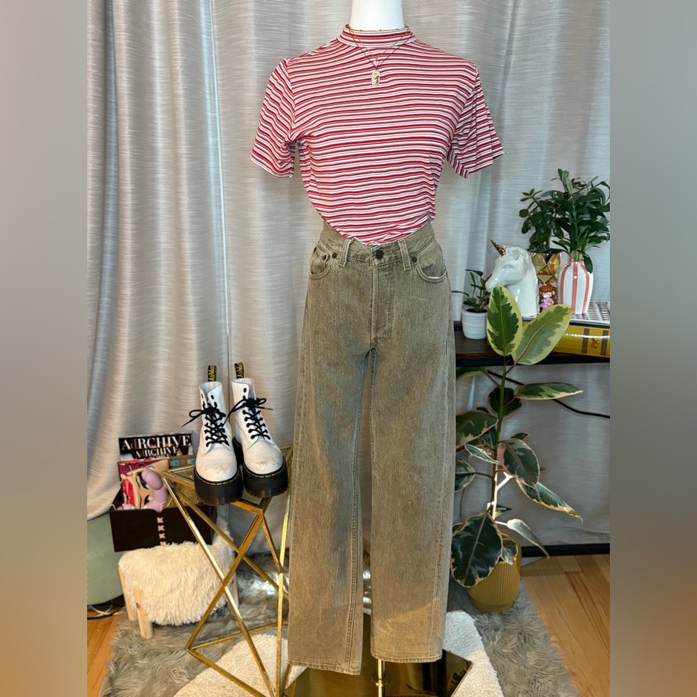 Vintage Levis 501 Jean Taupe